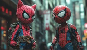 Spiderman Wallpaper, Cute Superhero Background, Animated Spiderman Art, 4k Wallpaper