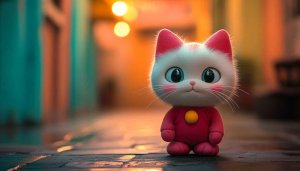 Cute Cat Wallpaper: Kawaii Cat Images, Cartoon Cat Backgrounds, 4K