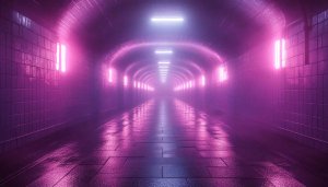 Purple Tunnel Wallpaper: Aesthetic, Neon, 4K, Desktop, and Phone