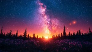 Milky Way Wallpaper: Galaxy, Starry Night, Nature, Landscape, 4K