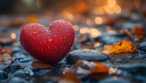 Red Heart 4K Wallpaper: Valentine's Day, Love, Romantic Background