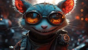 Steampunk Rat Wallpaper, Animal Wallpaper, Fantasy Wallpaper, Desktop Wallpaper