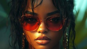 Stylish woman wallpaper, aesthetic glasses wallpaper, portrait wallpaper, 4k wallpaper