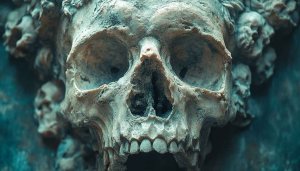 Skull Wallpaper HD, Scary Halloween Background, Death Theme, 4K