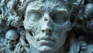 Halloween Skull Wallpaper 4K, Gothic Art Wallpaper, Horror Theme