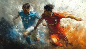 Cristiano Ronaldo Wallpaper: Football Match Art 4K for Desktop