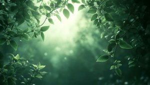 Lush Green Forest Leaves Wallpaper for Desktop and Mobile