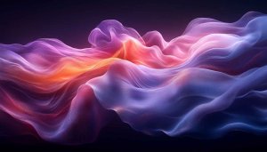 Abstract Gradient Wave Wallpaper: Aesthetic Desktop Background 4K