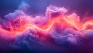 Pink Purple Sky Wallpaper, Cloud Wallpaper, Abstract Wallpaper for Desktop