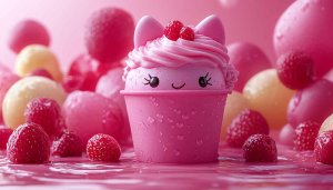 Kawaii Cupcake Wallpaper - Cute Food Dessert Background