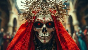 Dia de los Muertos Wallpaper: Sugar Skull 4K Desktop Background