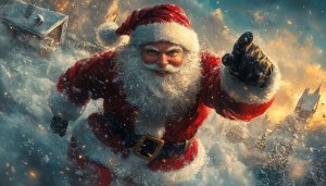 Santa Claus Wallpaper: Festive Holiday Christmas Season Art - 4K