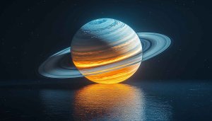 Saturn Planet Wallpaper: 4K Galaxy Space Aesthetic Desktop Background
