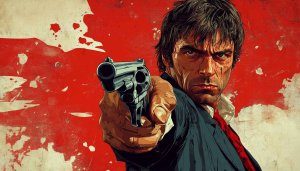 Movie Character Gun Wallpaper 4K for Desktop and Mobile