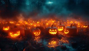 Halloween Pumpkin Wallpaper: Spooky Jack O'Lanterns 4K Desktop Backgrounds