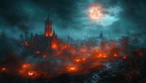 Halloween Wallpaper, Spooky Wallpaper, Pumpkin Wallpaper, Scary Backgrounds, 4k Wallpaper