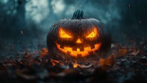 Halloween Pumpkin Wallpaper: Jack-o'-Lantern, Scary, Festive 4K Wallpaper