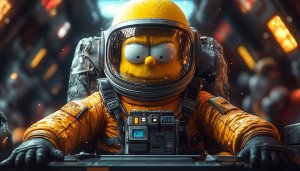 Astronaut Homer Simpson Wallpaper: Cool 4K and Desktop Backgrounds