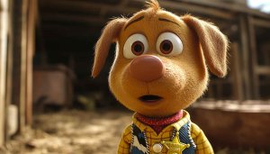 Dog Sheriff Wallpaper | Cartoon Wallpaper | 4k Wallpaper