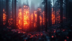City Forest Wallpaper - Futuristic Urban Landscape - 4K Wallpaper