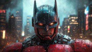 Futuristic Batman Wallpaper, Sci-Fi Superhero, Dark Knight, 4k Wallpaper