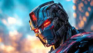 Robot Wallpaper, Futuristic Android, AI Character, Sci-Fi Art