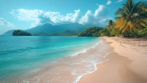 Tropical Beach Wallpaper: Paradise Island, Ocean View, Summer Getaway
