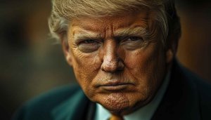 Donald Trump Portrait Wallpaper, Presidential Wallpaper, Political Figure HD