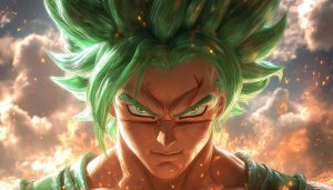 Anime Wallpaper: Dragon Ball Super Broly Green Hair HD