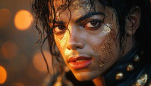 Michael Jackson Wallpaper, King of Pop, Golden Effect, 4K Wallpaper
