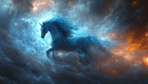 Celestial Horse Wallpaper: Fantasy Creature Art for Desktop & Mobile
