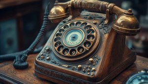 Antique Telephone Wallpaper: Vintage, Aesthetic, Desktop, Mobile, 4k