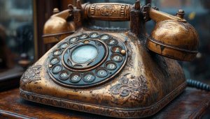 Antique Telephone Wallpaper: Vintage Telephone Aesthetic, Desktop Backgrounds