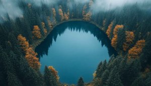Lake Wallpaper: Forest Lake, Nature Landscape, 4k Wallpaper, Desktop Wallpaper