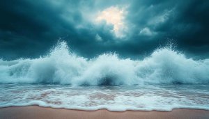 Ocean Wave Wallpaper: 4K Nature Sea Scape Background