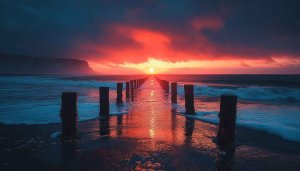 Sunset Beach Wallpaper: Ocean View 4k Wallpaper For Desktop