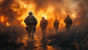 Military Wallpaper: Soldiers in War Zone for Desktop & Mobile