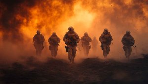 Army Wallpaper: Soldiers in Action, Military Wallpaper, War Zone Background