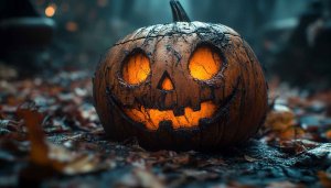 Halloween Pumpkin Wallpaper: Spooky Jack-o'-Lantern for Desktop & Mobile