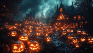 Spooky Halloween Pumpkin Wallpaper - HD, 4K, Phone, Desktop