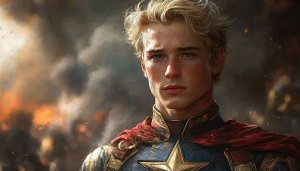 Captain America Wallpaper: Superhero Portrait Art, Marvel, HD Background