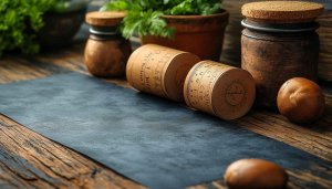 Rustic Still Life Wallpaper, Wooden Table, Vintage Decor