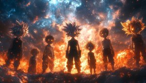 Hunter X Hunter Anime Wallpaper - Epic Fire Background Art