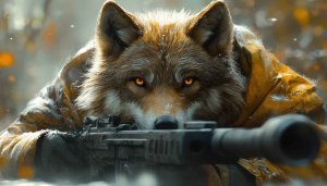 Wolf Sniper Wallpaper: Tactical Animal Wallpaper for Desktop and Mobile