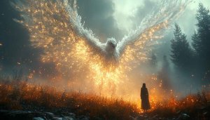 Phoenix Wallpaper: Majestic Bird, Fantasy Art, Mythical Creature, 4K UHD