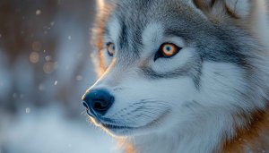 Arctic Wolf Wallpaper: Canine Beauty in 4K for Desktop