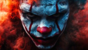 Creepy Clown Wallpaper, Scary Clown IT, Halloween Wallpaper, Horror Wallpaper