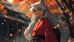 Inuyasha Wallpaper Anime 4K, Autumn Leaves Anime Wallpaper