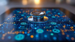 Digital Health Wallpaper: Futuristic Medical Technology Background, 4K Wallpaper