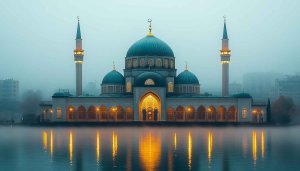 Mosque Wallpaper 4K, Islamic Architecture, Eid Mubarak, Ramadan Kareem